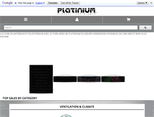 Tablet Screenshot of platiniumhydroponics.com